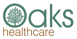 Oaks Healthcare logo and homepage link